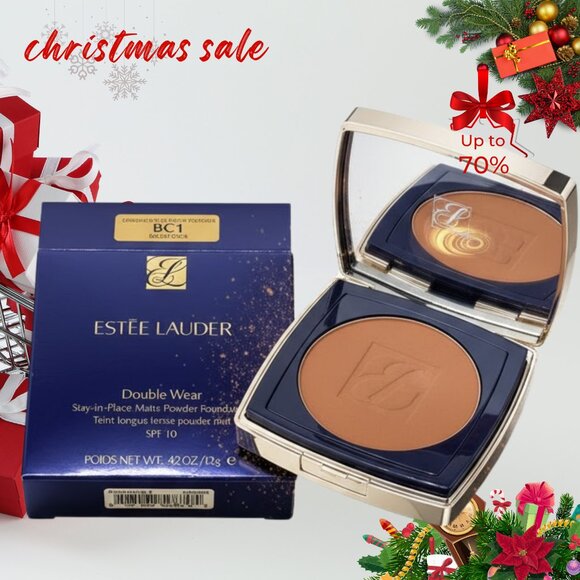 Estee Lauder Double Wear Matte Powder Foundation Rich Java 0.42 Oz - Picture 1 of 7